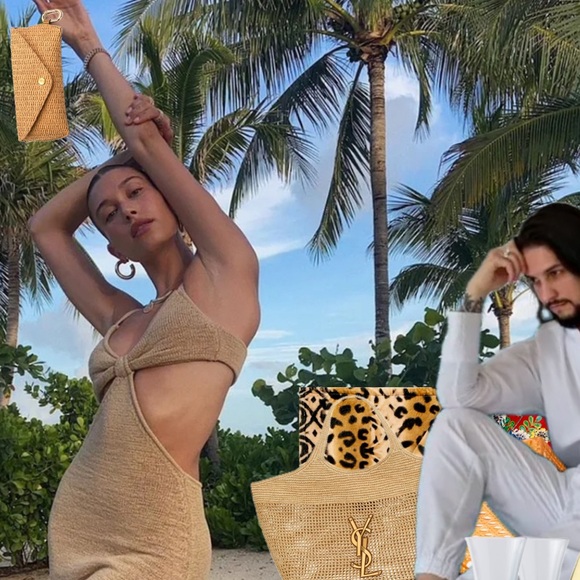 WOVEN Raffia Straw Sunglasses Glasses Sunnies Holder Keychain Unisex BRAND NEW - Picture 13 of 13